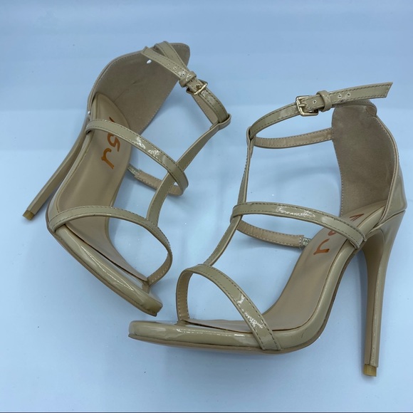 FSJ Strappy Open Toe Stiletto High Heel Sandals - Picture 6 of 12